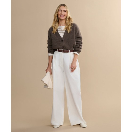 Cropped Cashmere Cocoon Cardigan