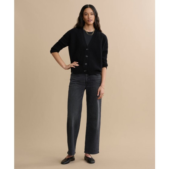 Cropped Cashmere Cocoon Cardigan